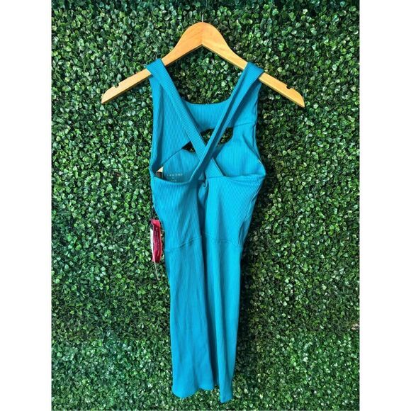 Carbon38 Cut Out Short Ribbed One Piece Romper Sz Medium NWT - Picture 6 of 7